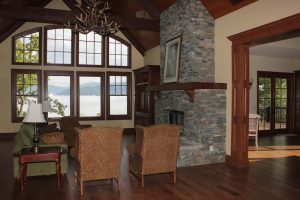 Mountain Eclectic Living Room Guastavino View